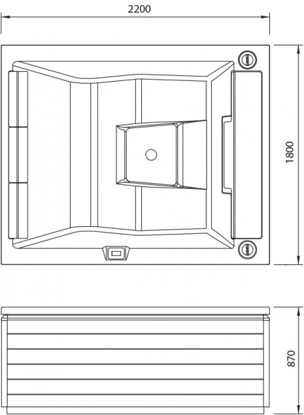 Lounge Spa 2 Whirlpool premium